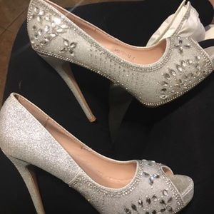 Silver heels